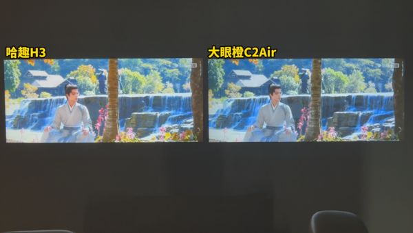 实测哈趣H3和大眼橙C2Air怎么选ag九游会登录2025百元投影仪对比(图3)